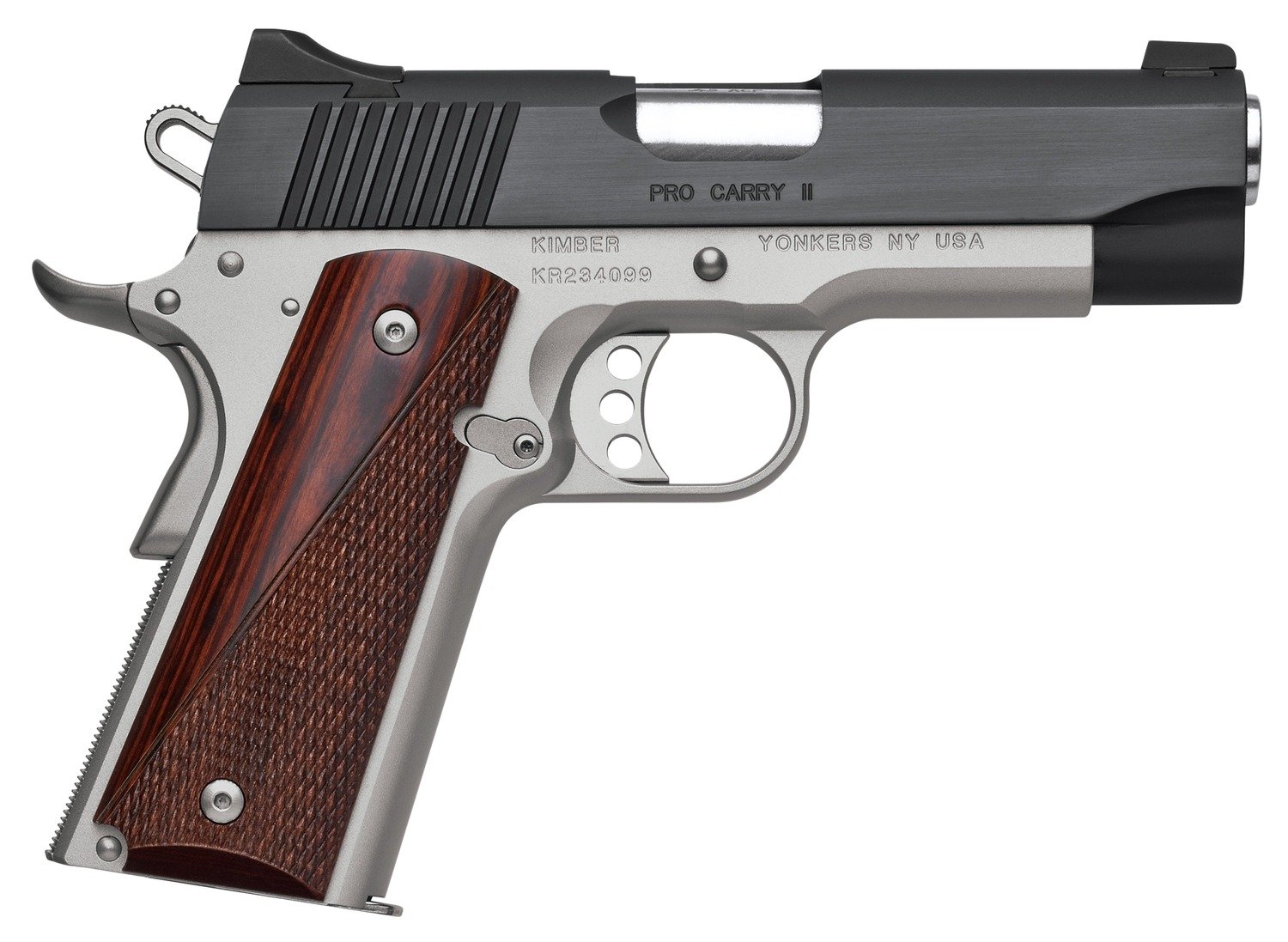 Kimber 3200333 Pro Carry II 9mm Pistol, 4" Two-Tone, Rosewood Grips - Kimber Manufacturing, Inc. - 9mm