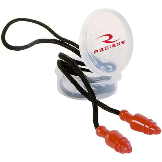 Radians JP3150HC SnugPlugs 28 dB Behind Neck Red/Black Reusable Earplugs