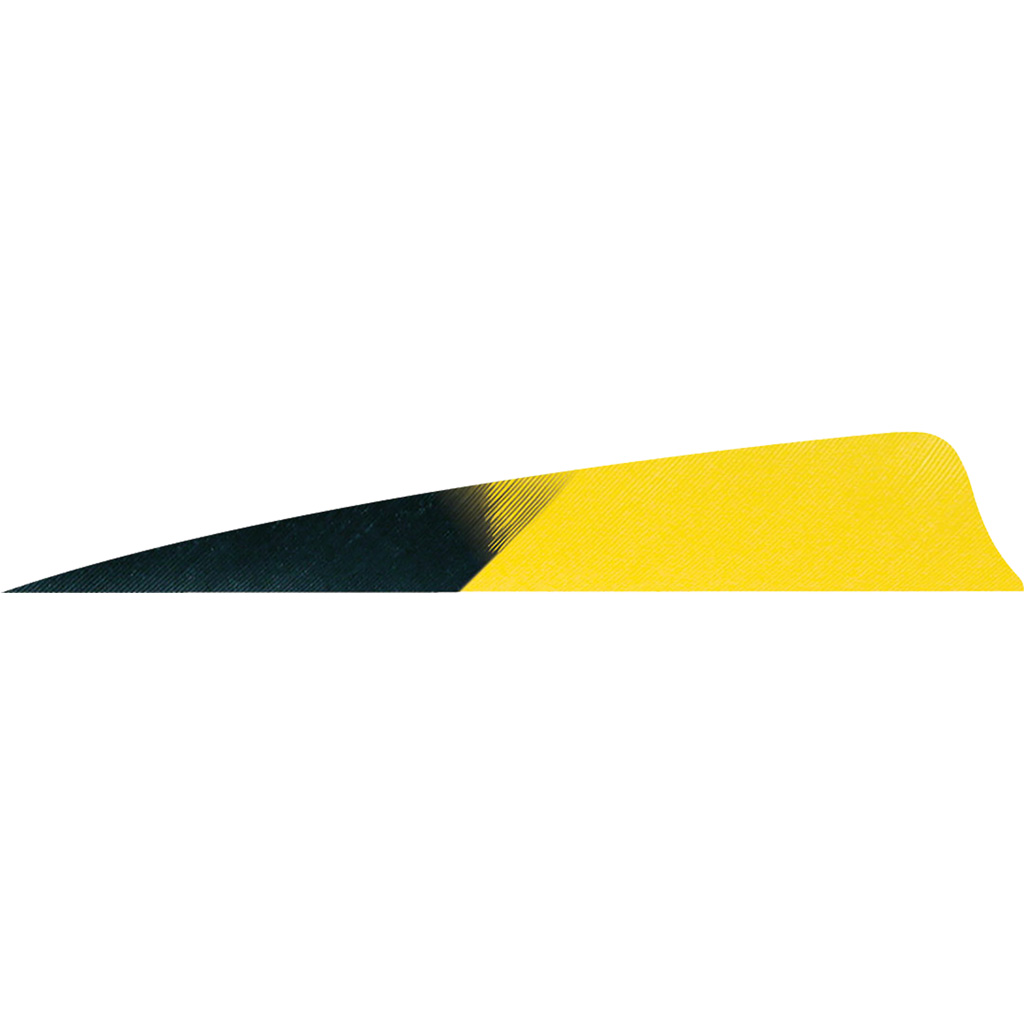 Gateway 400LSKSY-50 Shield Cut Feathers Kuro Sun Yellow 4" LW 50 Pack
