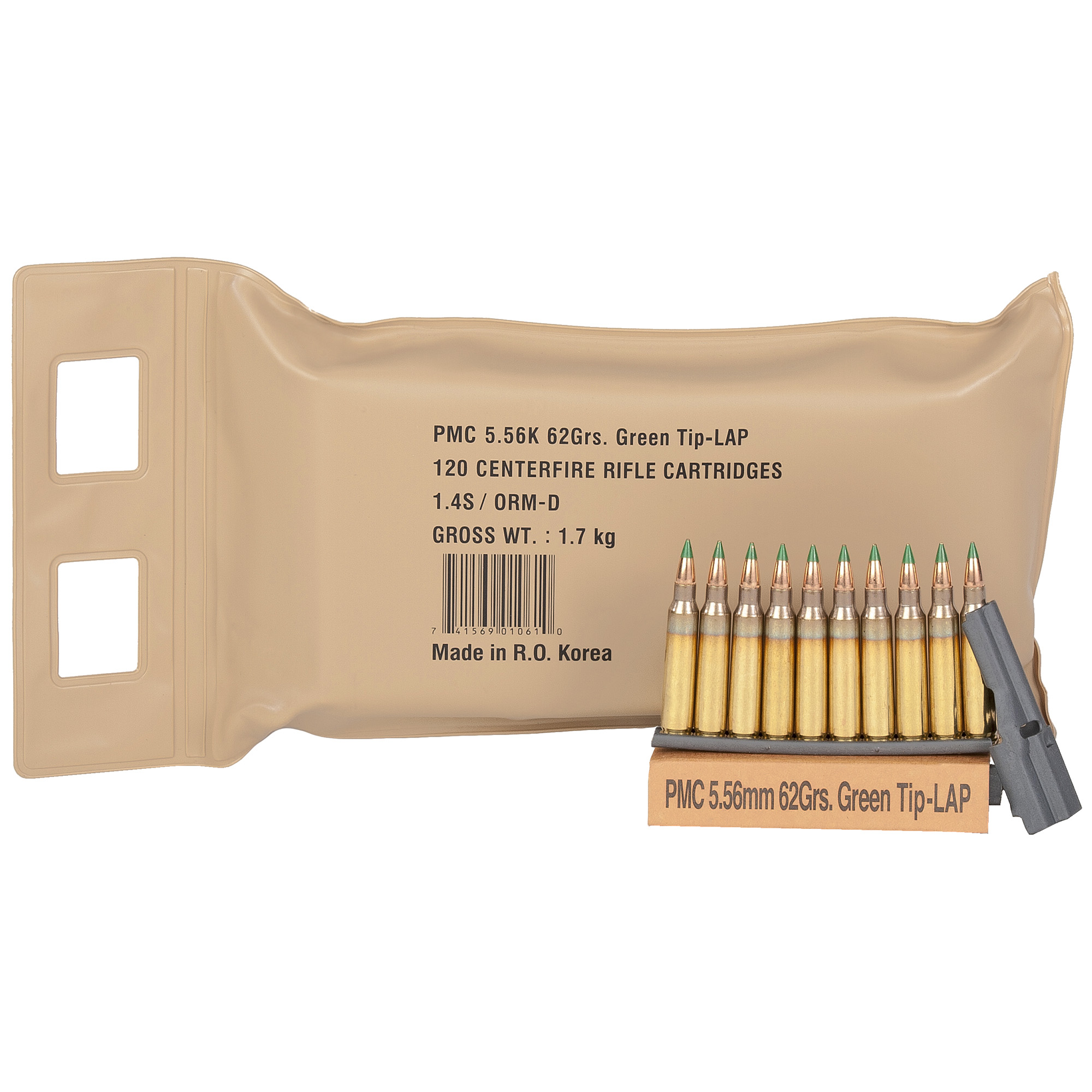 PMC X-TAC 5.56 NATO Ammo 62 Grain LAP 120 Rounds in Battle Pack