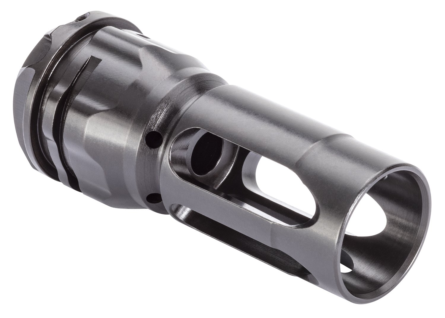 Gemtech ETM 5.56 NATO Flash Hider 2.37" Black 1/2-28 Mount - Enhanced Suppressor Alignment