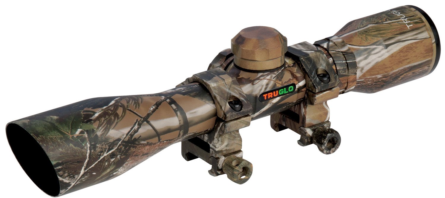 TruGlo TG8504CD Compact Realtree APG 4x 32mm 1" Tube Diamond Reticle...