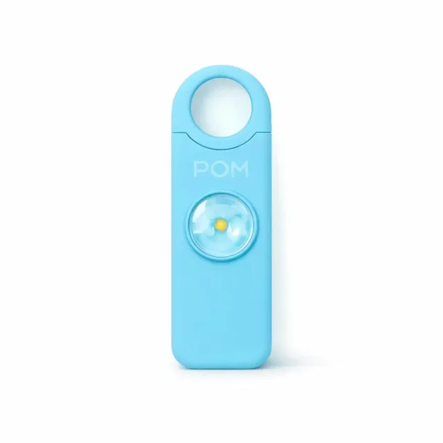 POM Industries PA-AQA Personal Safety Alarm Aqua 130dB USB-C LED
