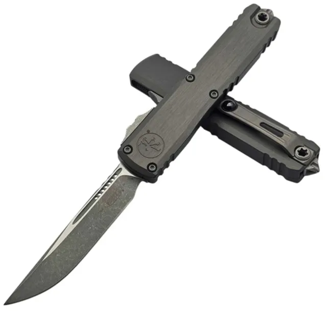 Microtech Ultratech Gen IV 3.55 In SE Apocalyptic Natural Alu Handle