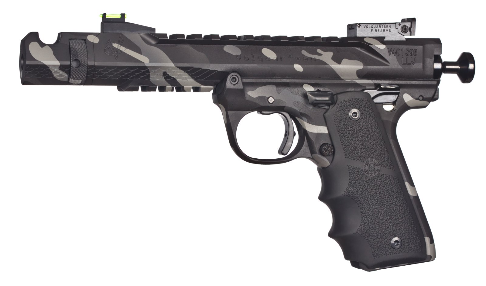 Volquartsen Black Mamba VF4M-0017 22LR 4.5in Black Camo 10+1 Pistol - Volquartsen - 22 LR
