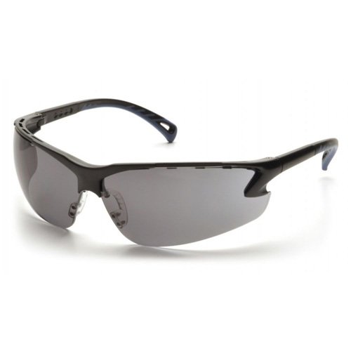 Buy Pyramex Venture 3 Eyewear: Black/Grey, 99% UV Protection, Scratch-Resistant, Adjustable online