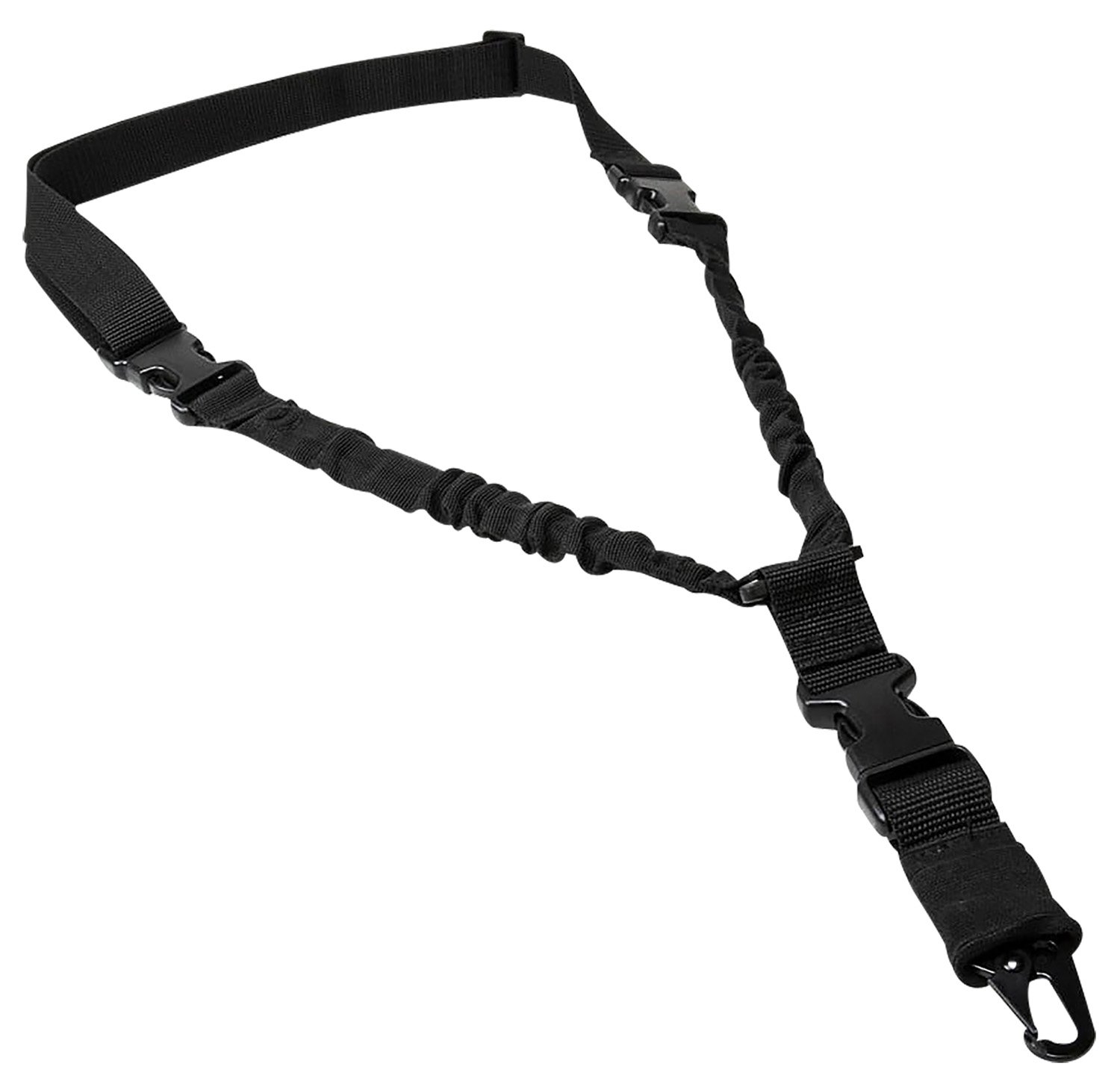 Buy NcStar ADBS1PB Single Point Sling Black Nylon 30"-38" Adjustable Bungee online