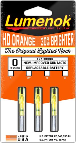 Buy Lumenok Lighted Nock HD Orange S 3 pk. Model: SL3 online