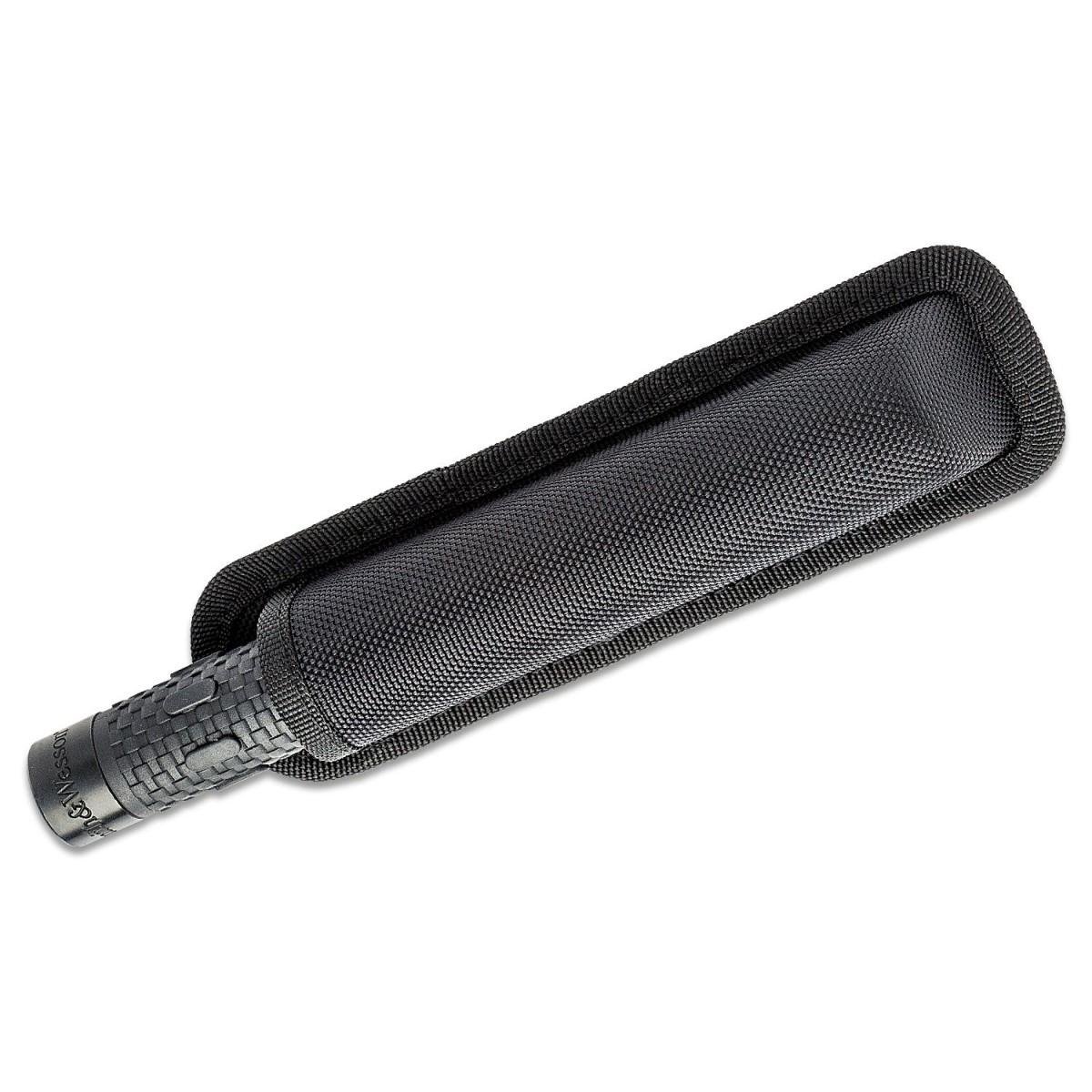 Smith & Wesson SWBAT21H 21" Collapsible Baton - Steel - Friction Lock - Nylon Sheath - Rubber Grip - UPC: 028634703029
