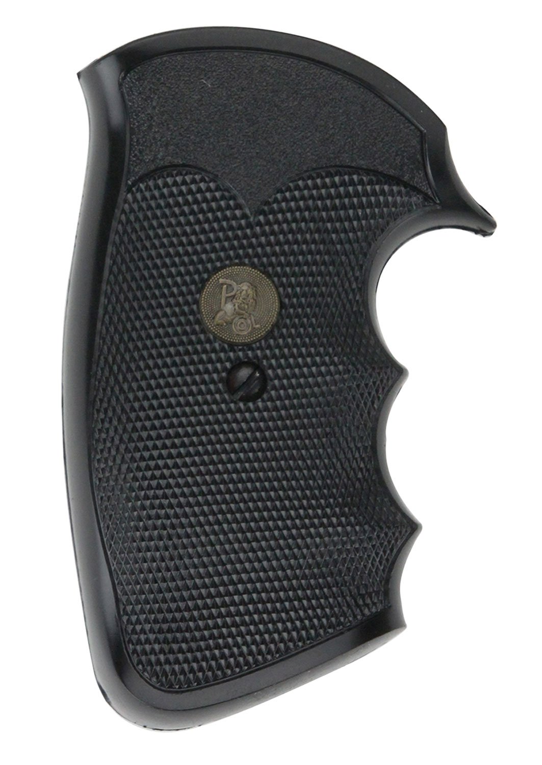 Pachmayr Gripper Grip Checkered Black Rubber for Colt Python, Trooper