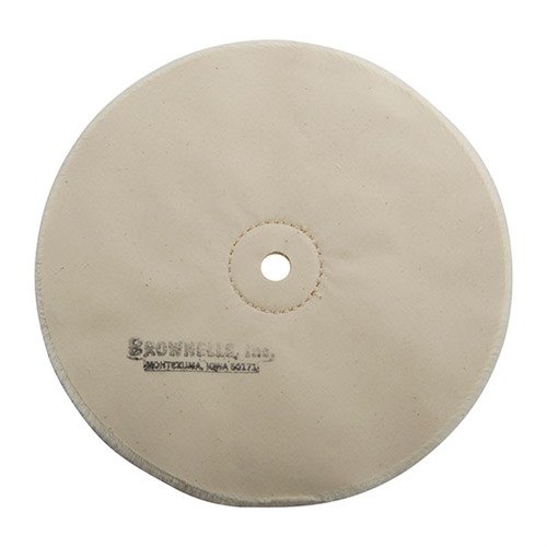 Brownells Muslin Polishing Wheel Loose 8" X 20-PLY 1/2" Arbor - Brownells