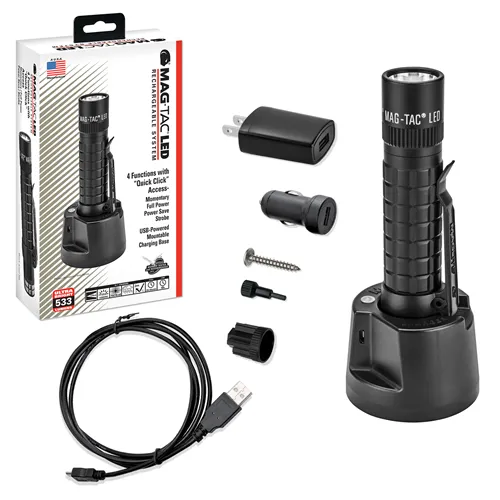 Maglite Mag-TAC LED Rechargeable Flashlight TRM1RE4
