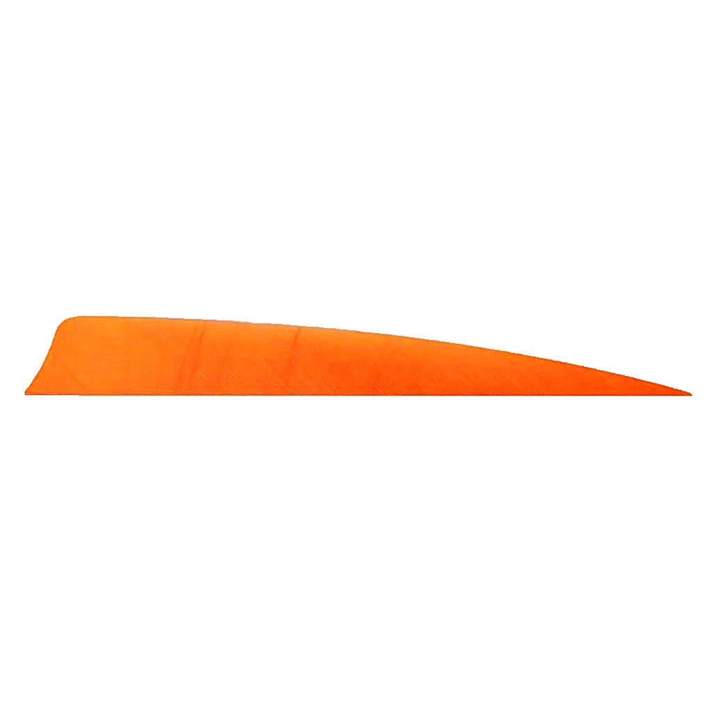 Trueflight 11605 Shield Cut Feathers Orange 4" RW 100 Pack