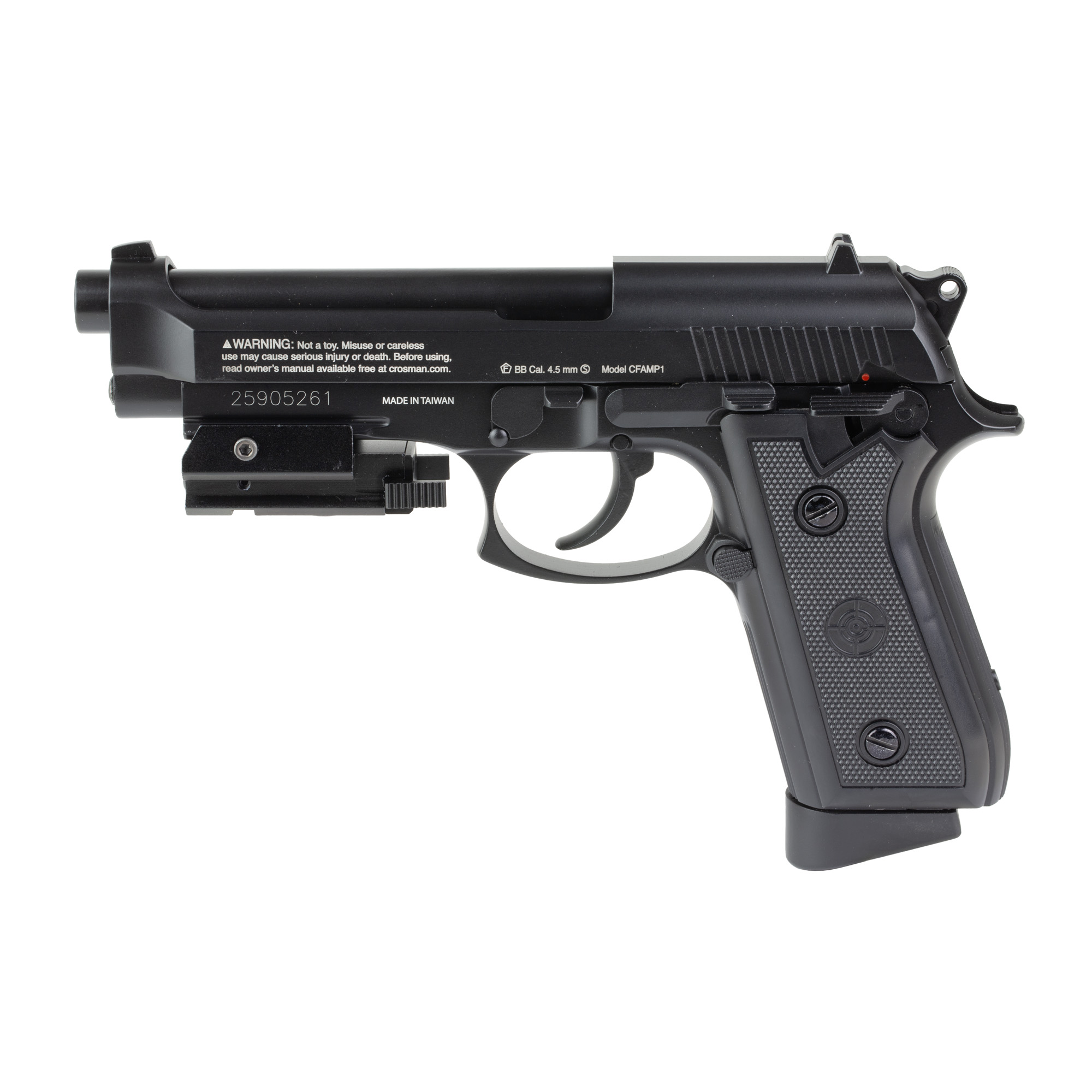 Crosman P1 Air Pistol .177 BB 400 Feet Per Second Steel Black CO2 Powered