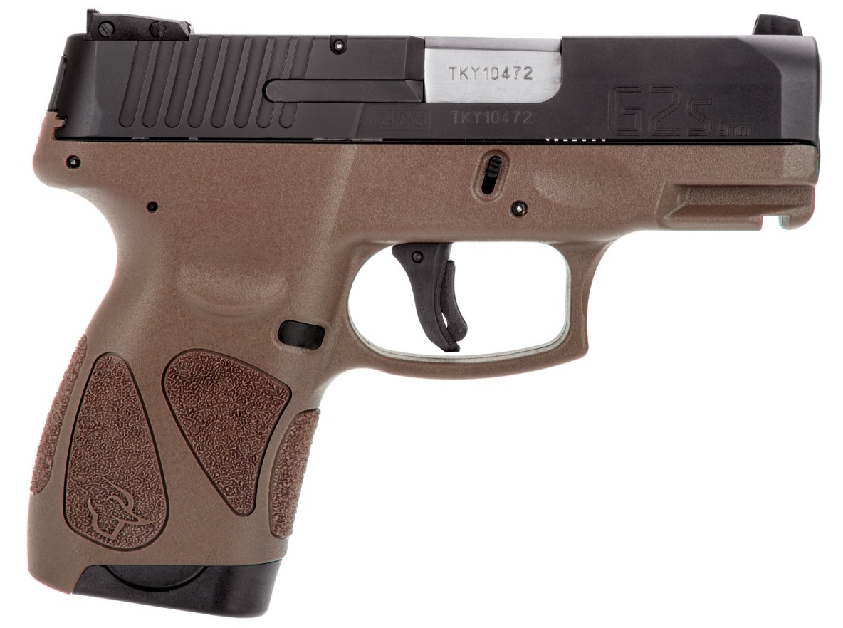 Taurus 1G2S931B G2S 9mm 7+1 3.26" Matte Black/Brown Polymer Pistol - Taurus International Manufacturing, Inc. - 9MM