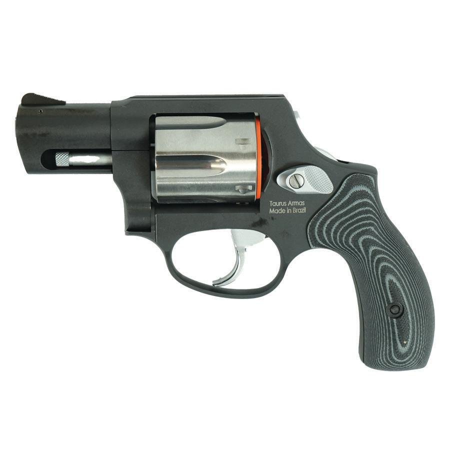 Taurus 856 Concealed Hammer Handgun .38 Spl 6rd Capacity 2 Barrel Matte Black Finish/Stainless Cylinder Grey VZ Grips - Taurus International Manufacturing, Inc. - 38 SPECIAL +P