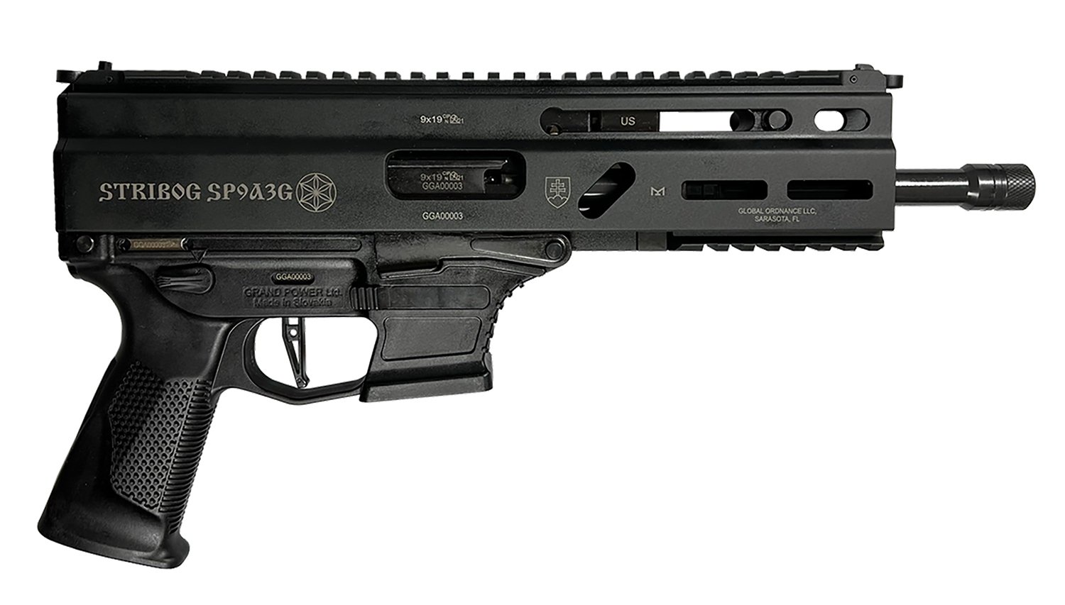 Global Ordnance SP9A3G 9mm Luger 16" Black CA Compliant Rifle - Grand Power - 9mm Luger (9x19 Parabellum)