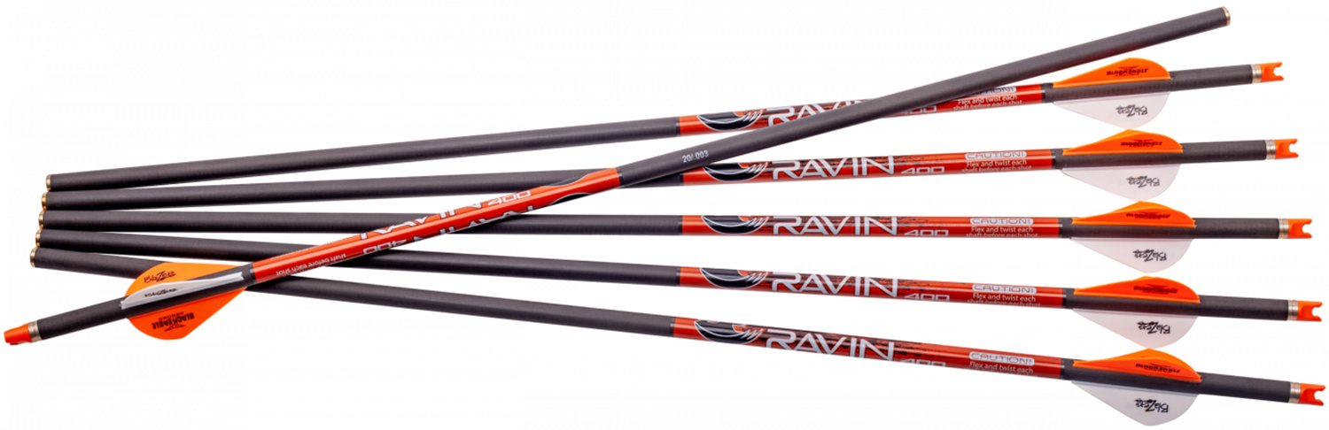 Buy Ravin Carbon Crossbow Arrows 400gr .003" 6pk online