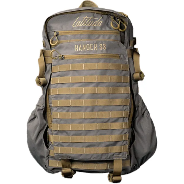 Latitude Outdoors Ranger 33 Backpack Gray 33L BP-RGR33-GRY