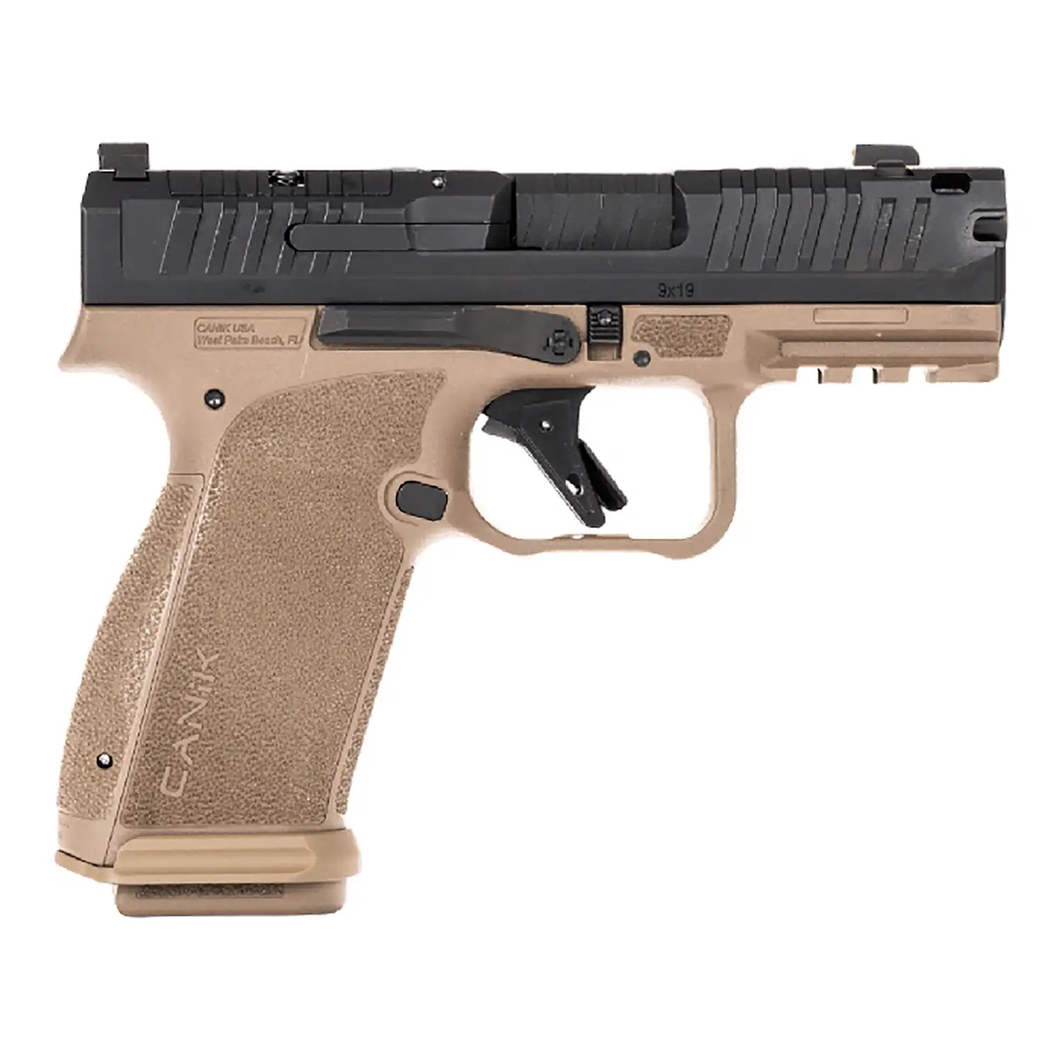 Canik HG8328BD-N 9mm 17Rd FDE Optics Ready Pistol - CANIK - 9mm Luger (9x19 Parabellum)