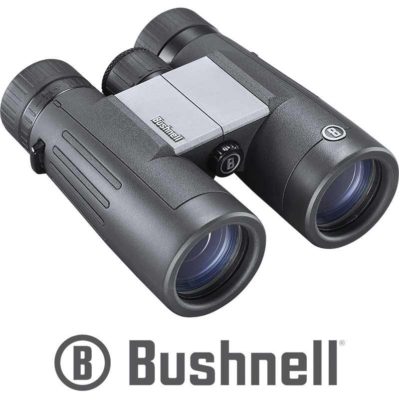 Bushnell PWV842 8x42 Black Roof Prism Binoculars - Aluminum Chassis, Multi-Coated Optics, Twist-Up Eyecups