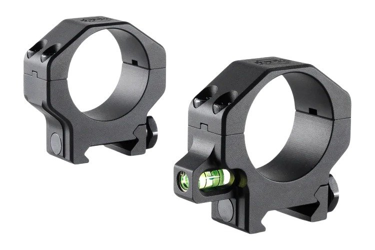 RPM Precision 35mm Medium (1.00'') Scope Rings with Co-linear Bubble Level - Ruff's Precision Manufacturing (RPM Mounts)