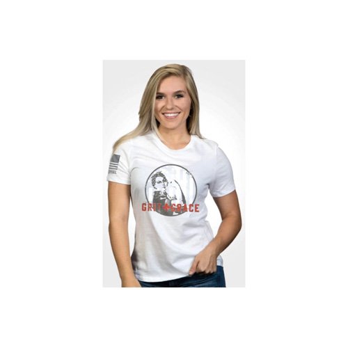 Nine LINE APPAREL WOMEN RELAX FIT SHIRT GRIT/GRACE WHT XL - NINE LINE APPAREL
