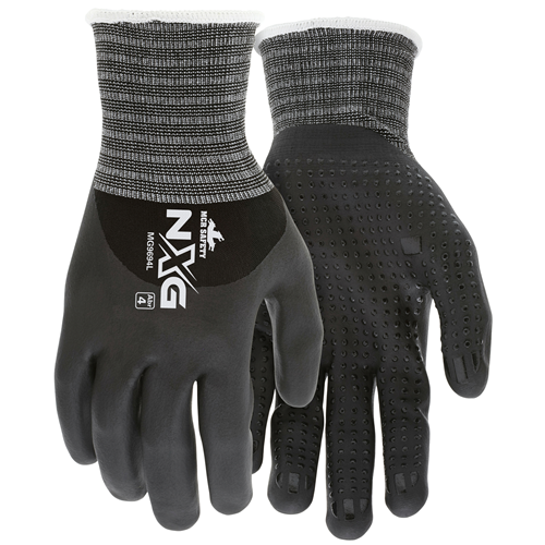 Buy MCR Safety Nylon Bi-Polymer Coat Gloves Nitrile Dots online