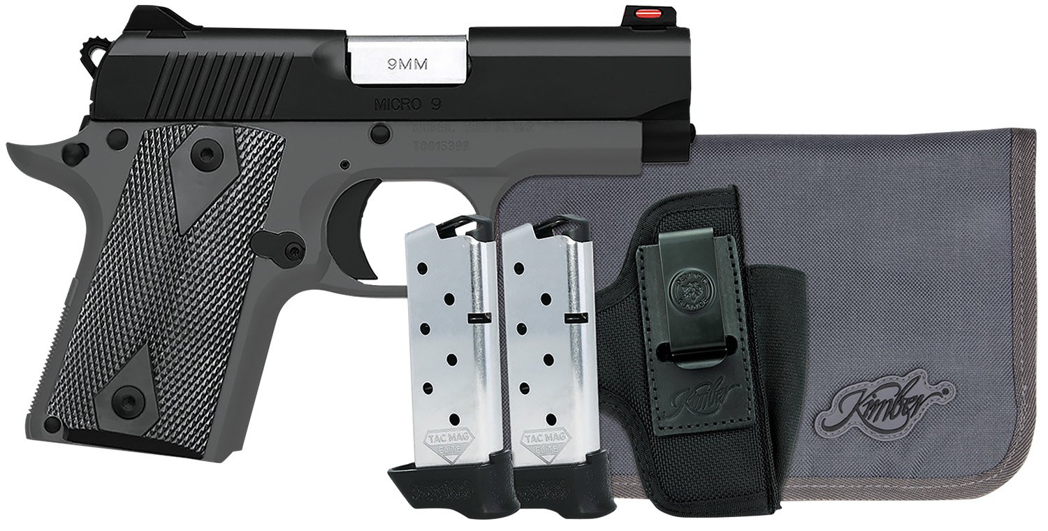 Kimber Mfg Inc 3300252 Micro 9 RTC Bundle Frame 9mm Luger 7+1 3.15"... - Kimber Manufacturing, Inc. - 9mm