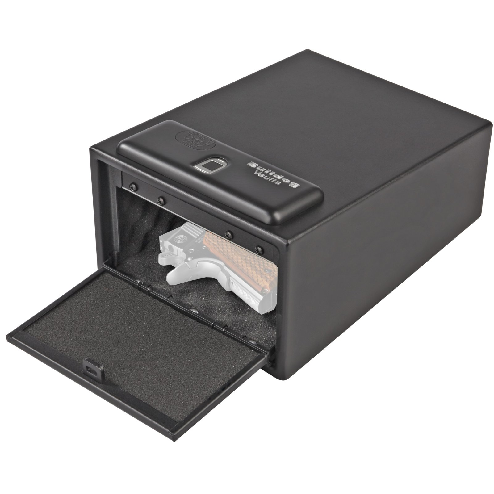Bulldog BD4030B Magnum Biometric Pistol Safe 11.5" x 8" 5.5" 16 Gauge ...