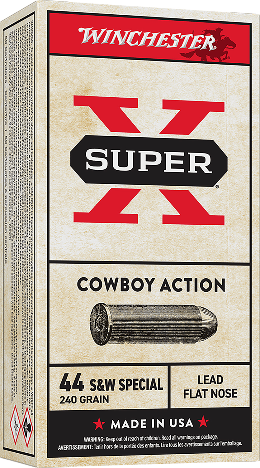 Winchester Ammo USA44CB Super X Cowboy Action 44S&WSpl 240gr Lead Flat... - Winchester - LEAD FLAT NOSE