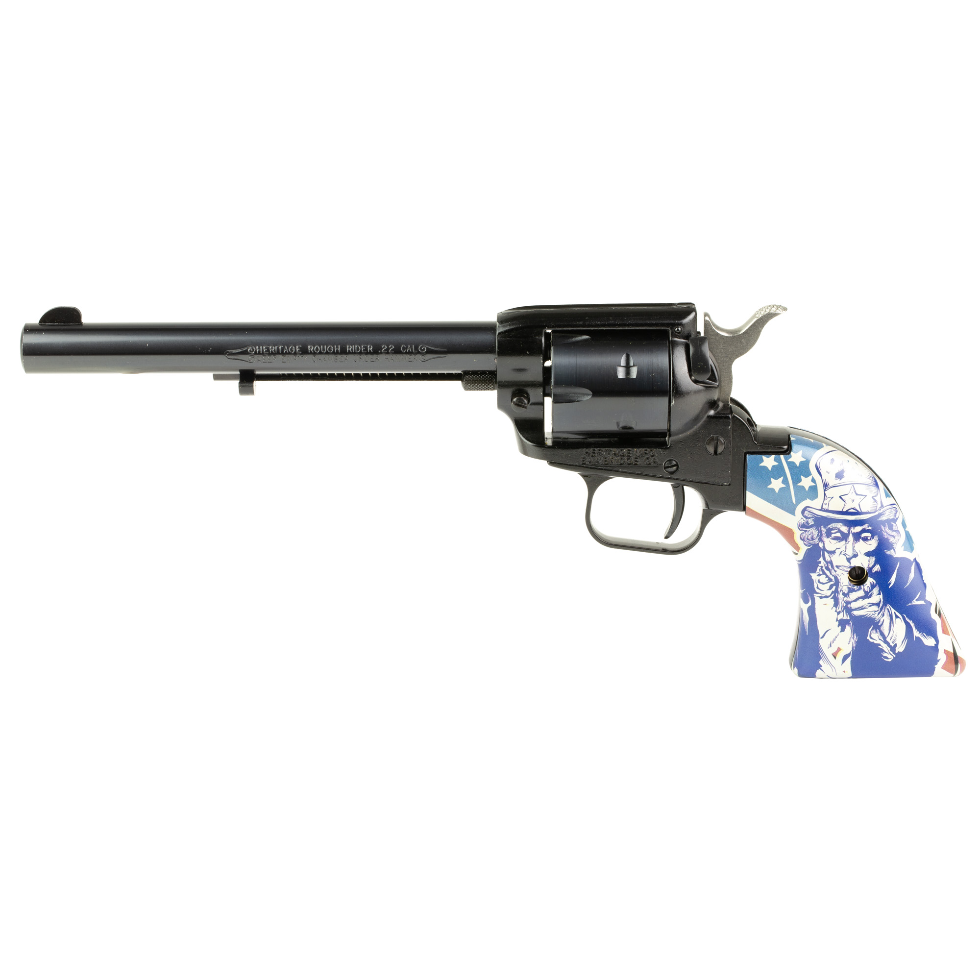 Heritage RR22B6-US09 .22LR Revolver 6.5" Barrel 6RD Uncle Sam Grips