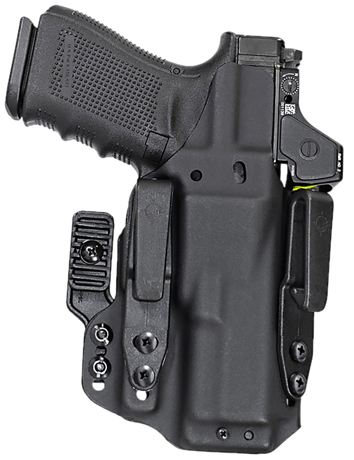 Mission First Tactical H8-GL-1 Pro Holster, IWB, Ambidextrous, Black, Glock 19