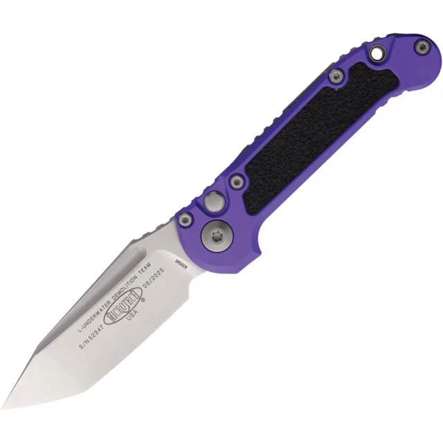 Microtech LUDT G3 3.5 In TNT STD Stonewash Purple ALU Handle