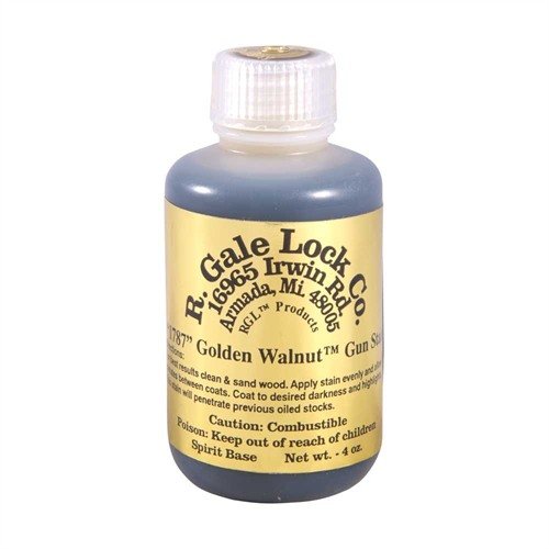 R. GALE LOCK CO. 1787 GOLDEN WALNUT STAIN 4 OZ. - R. GALE LOCK CO.