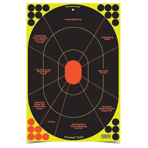 Birchwood Casey Shoot-N-C 12"x 18" Handgun Trainer Targets - Birchwood Casey - 12" X 18"