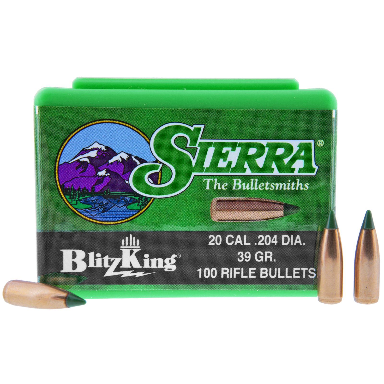 Sierra 1039 BlitzKing 20 Cal .204 39 gr 100 Per Box