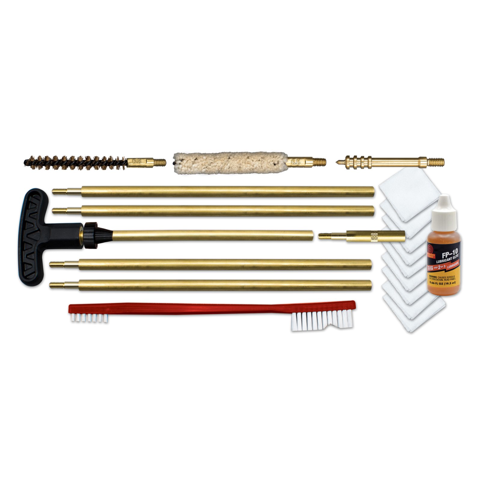 Otis Technology FG-SRS-65 Cleaning Kit 6.5 mm Caliber Brass Components