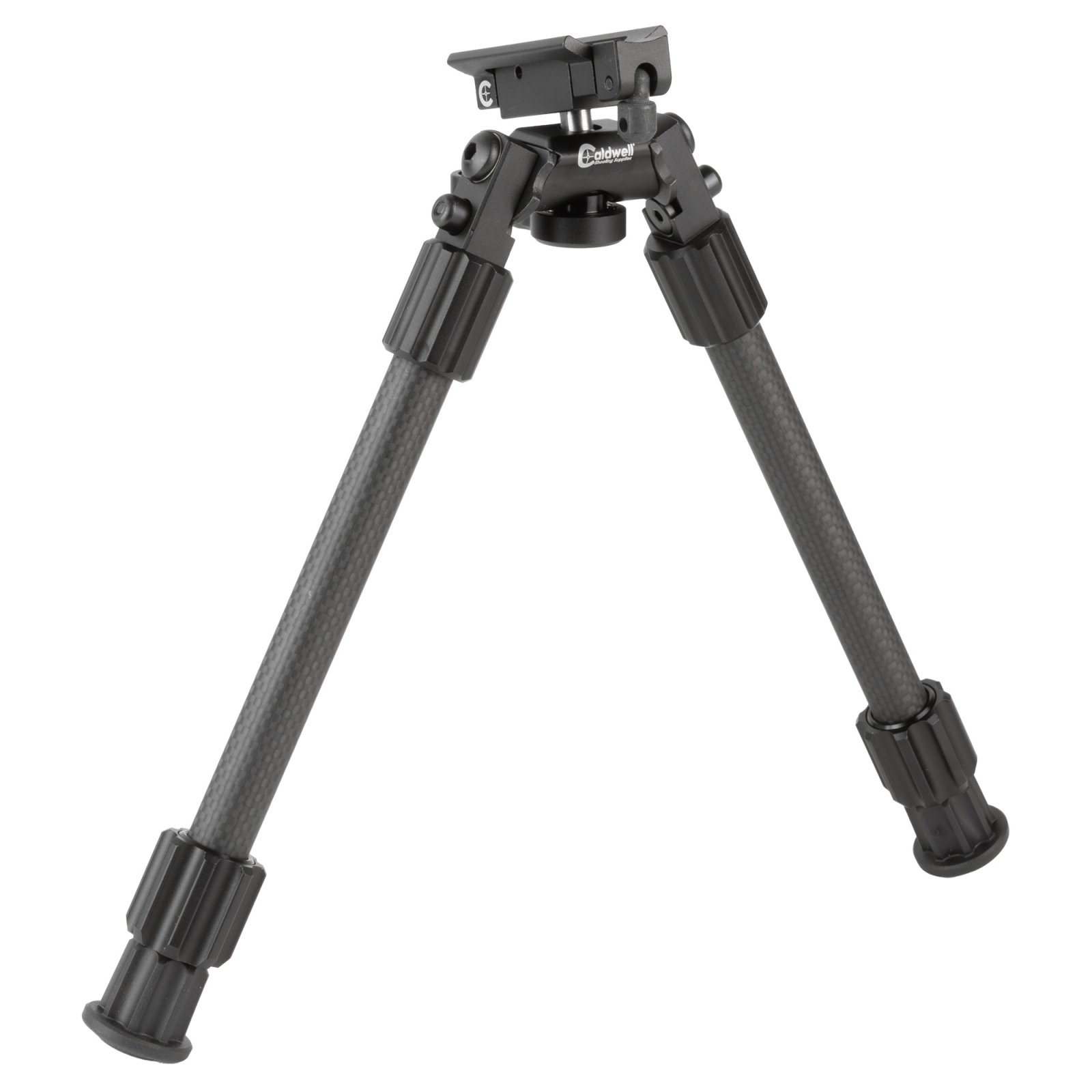 Caldwell Accumax 1092516 Bipod, Carbon Fiber, Gray, 9-13 Inch Leg Length, 360 Degree Panning, Twist-Lock Adjustment