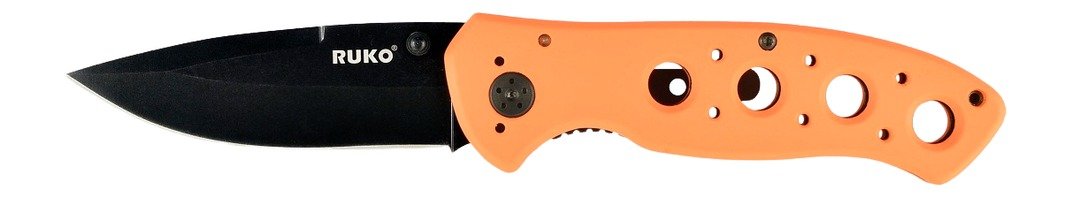 Buy RUKO RUK0075BZ Blaze Orange Folding Knife 440A Steel online