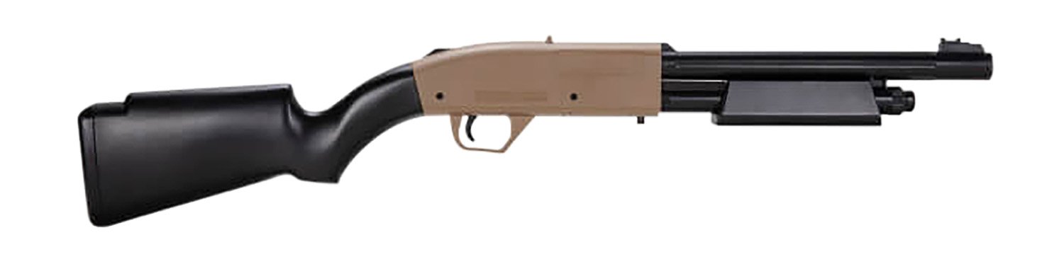 Umarex NXG Pump Shotgun, Tan, .177 Cal Steel BBs, 490 FPS, 10-Shot Rotary, CO2 Cartridge Powered