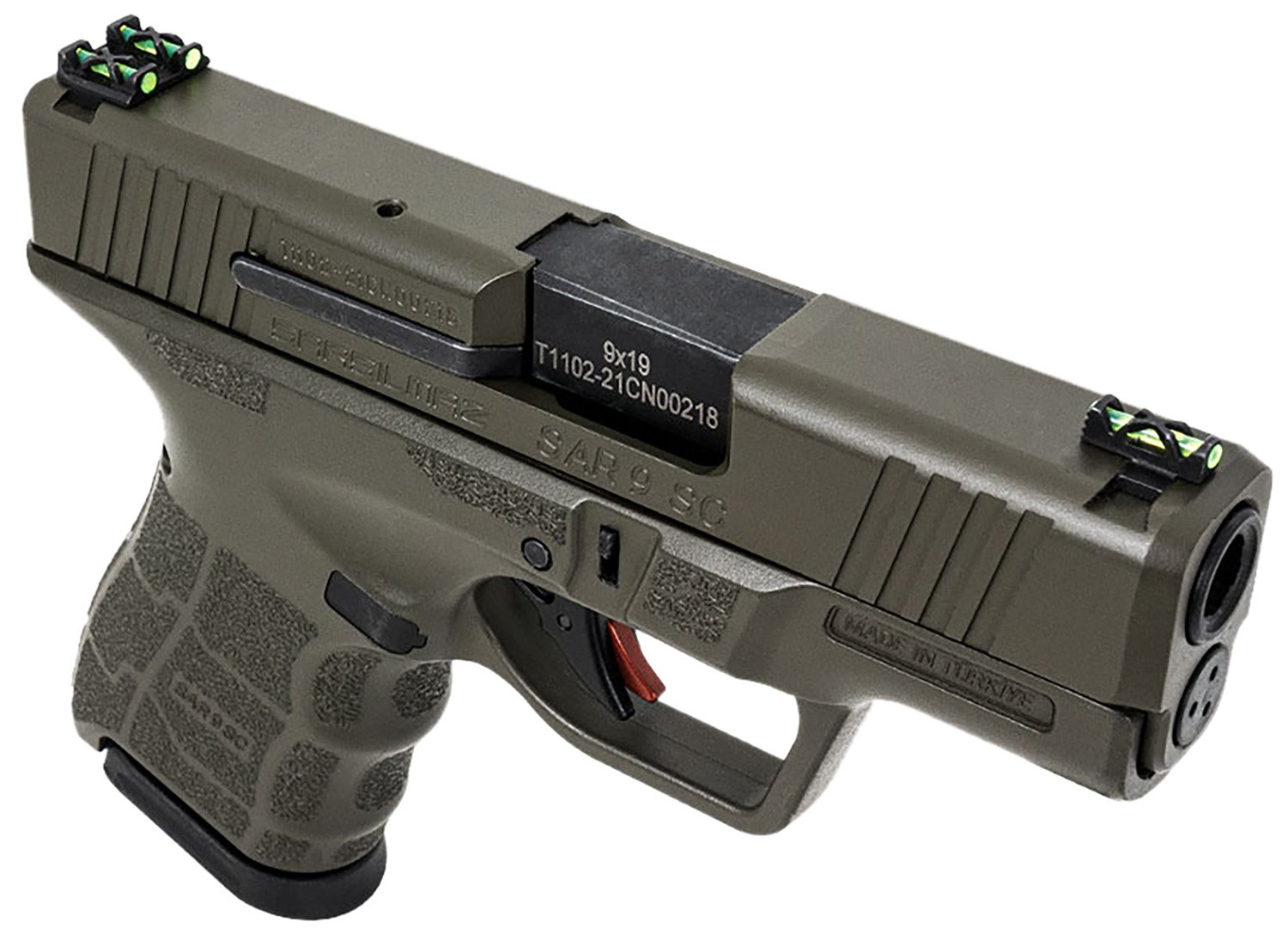 SAR USA SAR9SCOD SAR9 SC Sub Compact Frame 9mm Luger 12+1 3.30" Black...