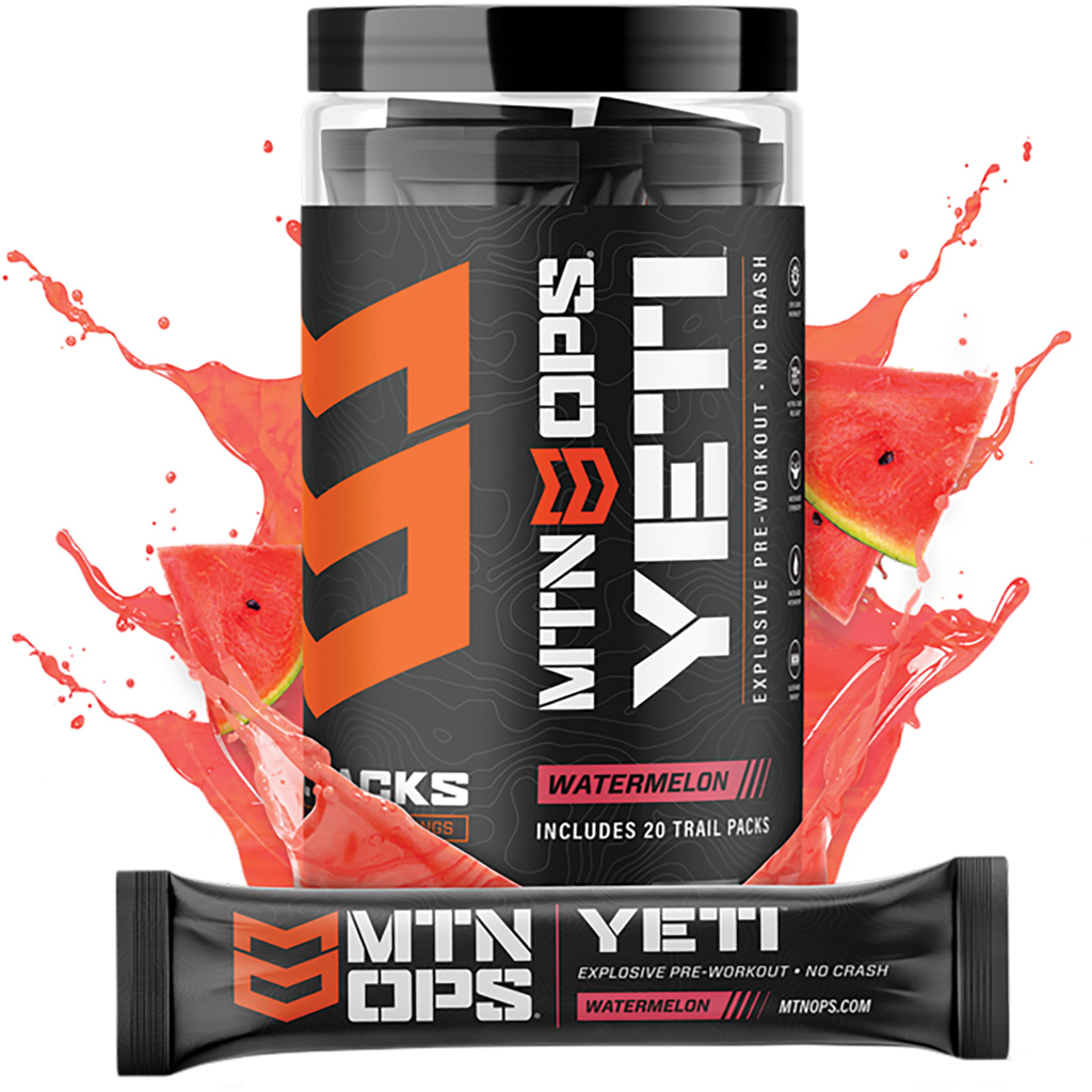 MTN OPS Yeti 1101450320 Preworkout Watermelon Trail Packs 20ct