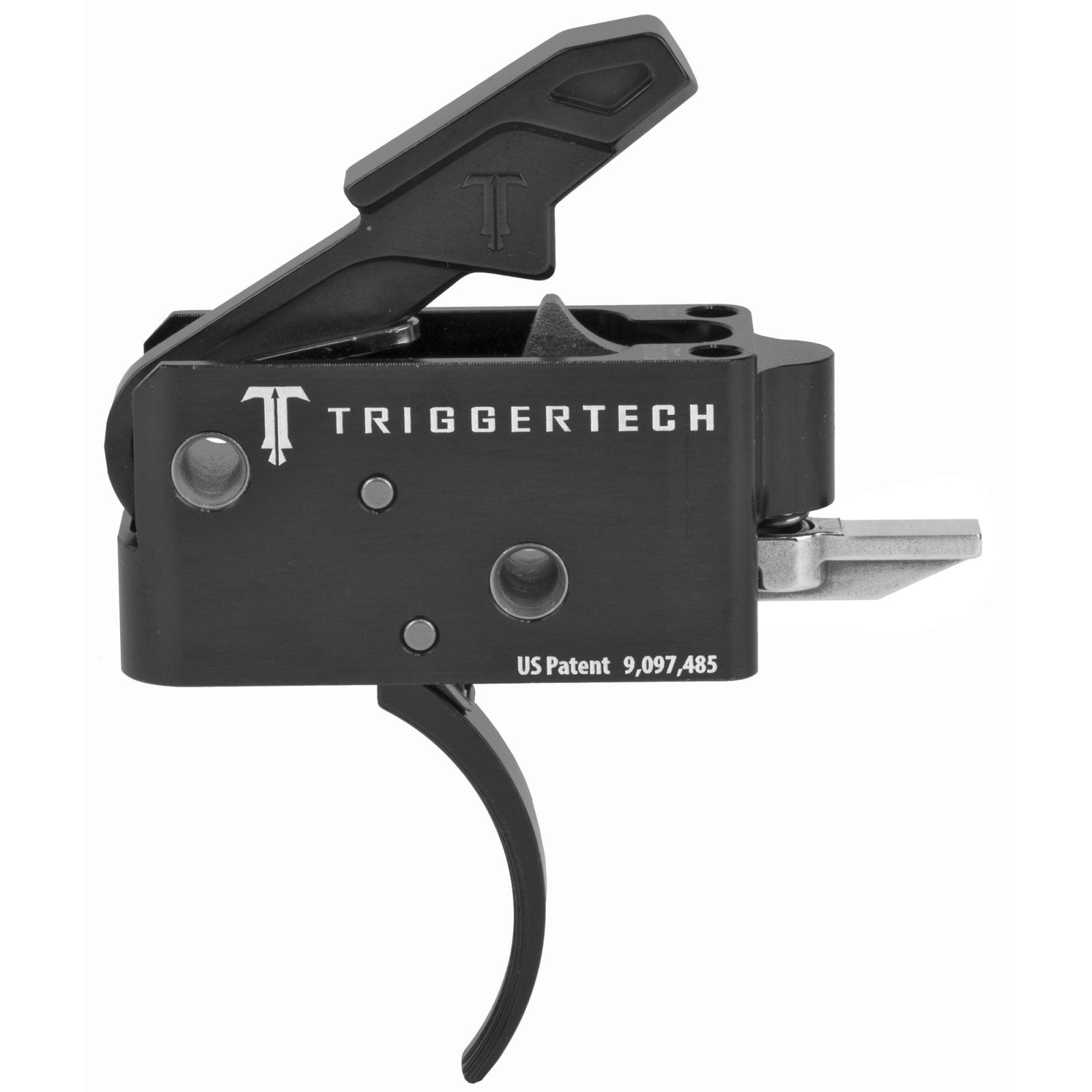 TriggerTech AR0TBB33NNC AR-15 Two Stage Curved Trigger PVD Black 3.5 lbs