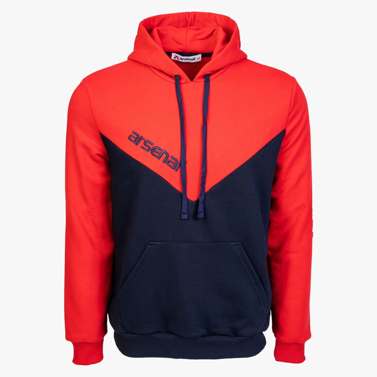 Arsenal XX-Large Blue / Red Sport Cotton-Poly Relaxed Fit Pullover Hoodie