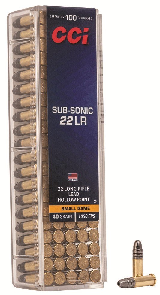CCI 0056 22 Long Rifle 40 Grain Lead Hollow Point 100 Rounds Per Box