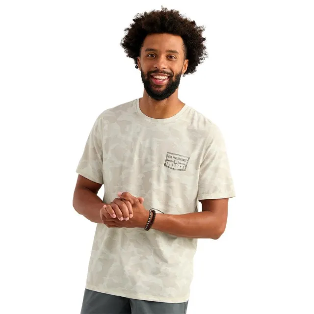 Huk Drift Performance Short Sleeve Shirt Silver Birch Camo 2XL - Marolina DBA HUK