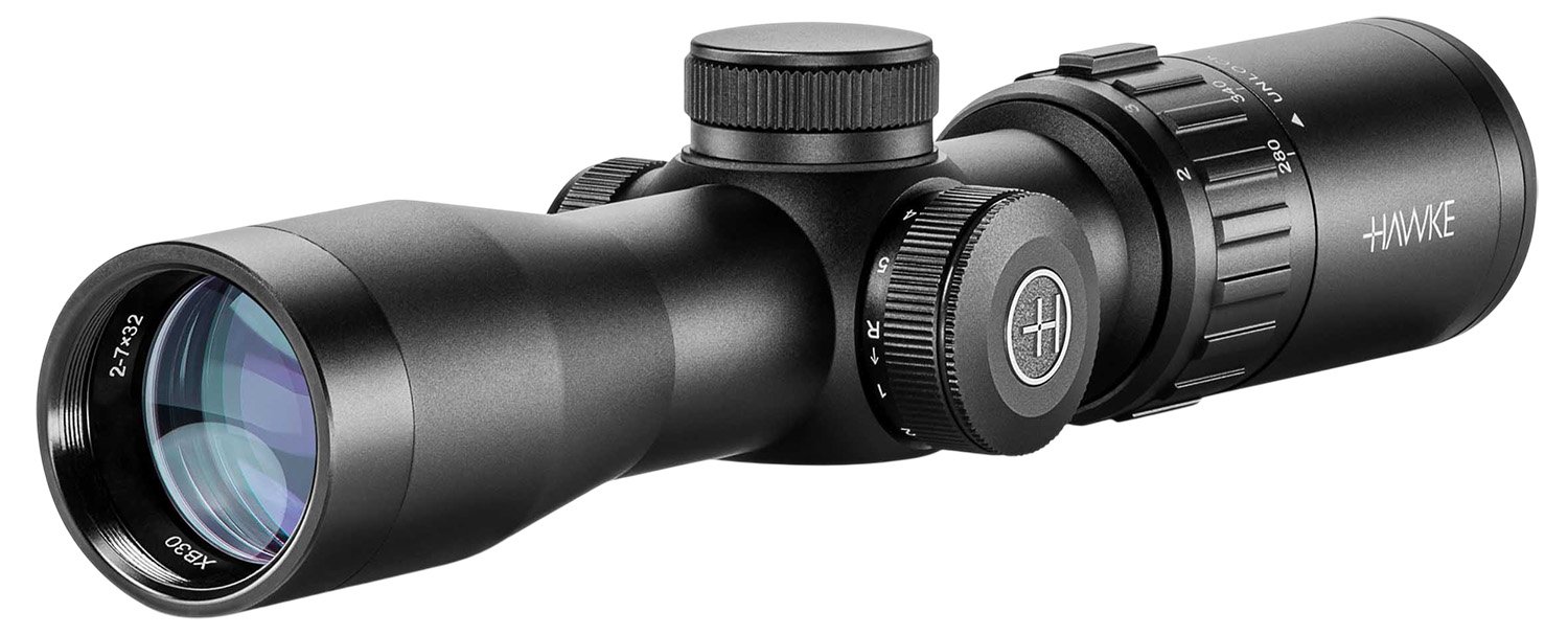 Hawke 12224 XB30 Crossbow Scope 2-7x32 Illuminated Reticle 30mm Tube
