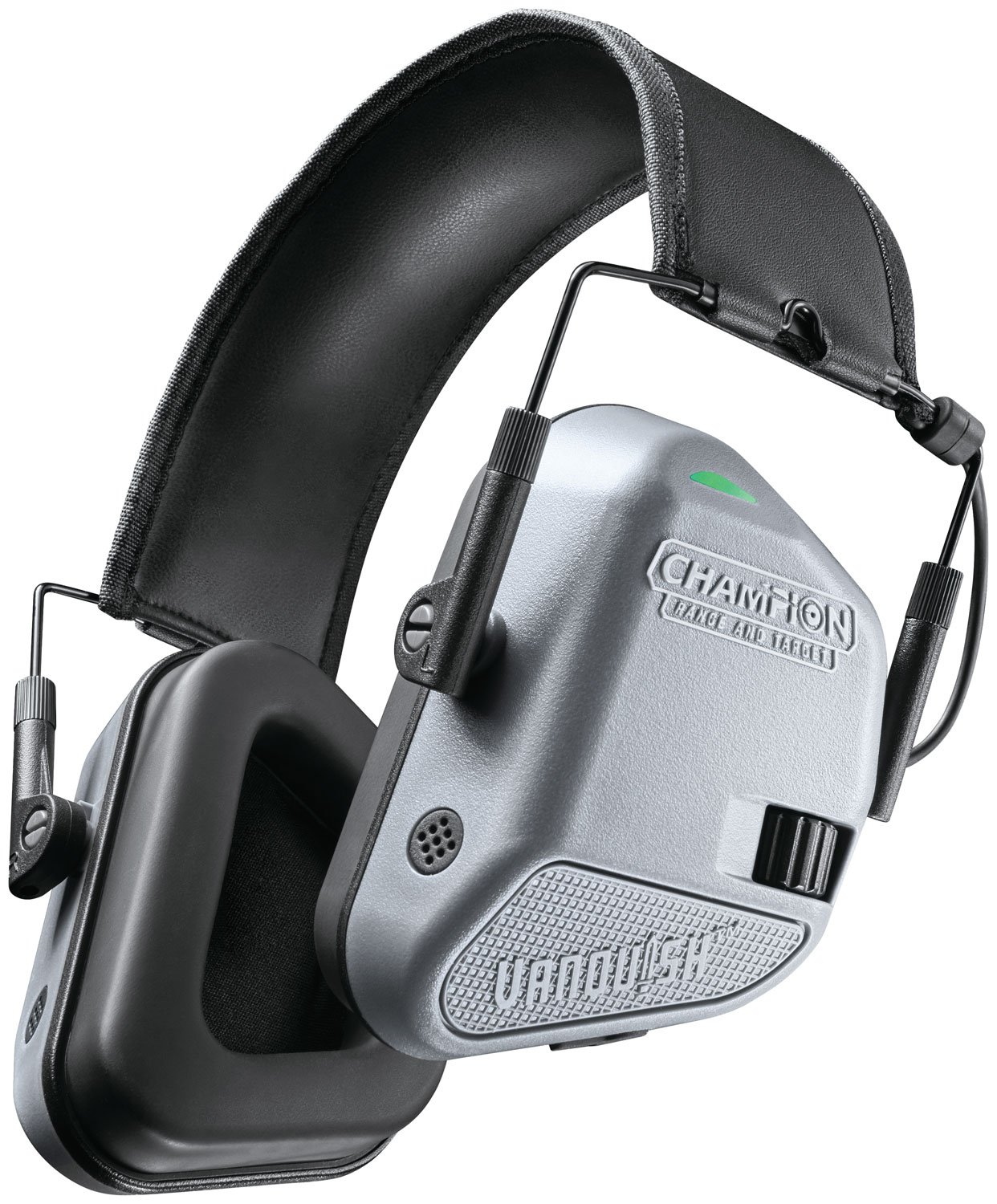 Champion 40978 Vanquish Electronic Earmuff Rechargeable Gray/Black