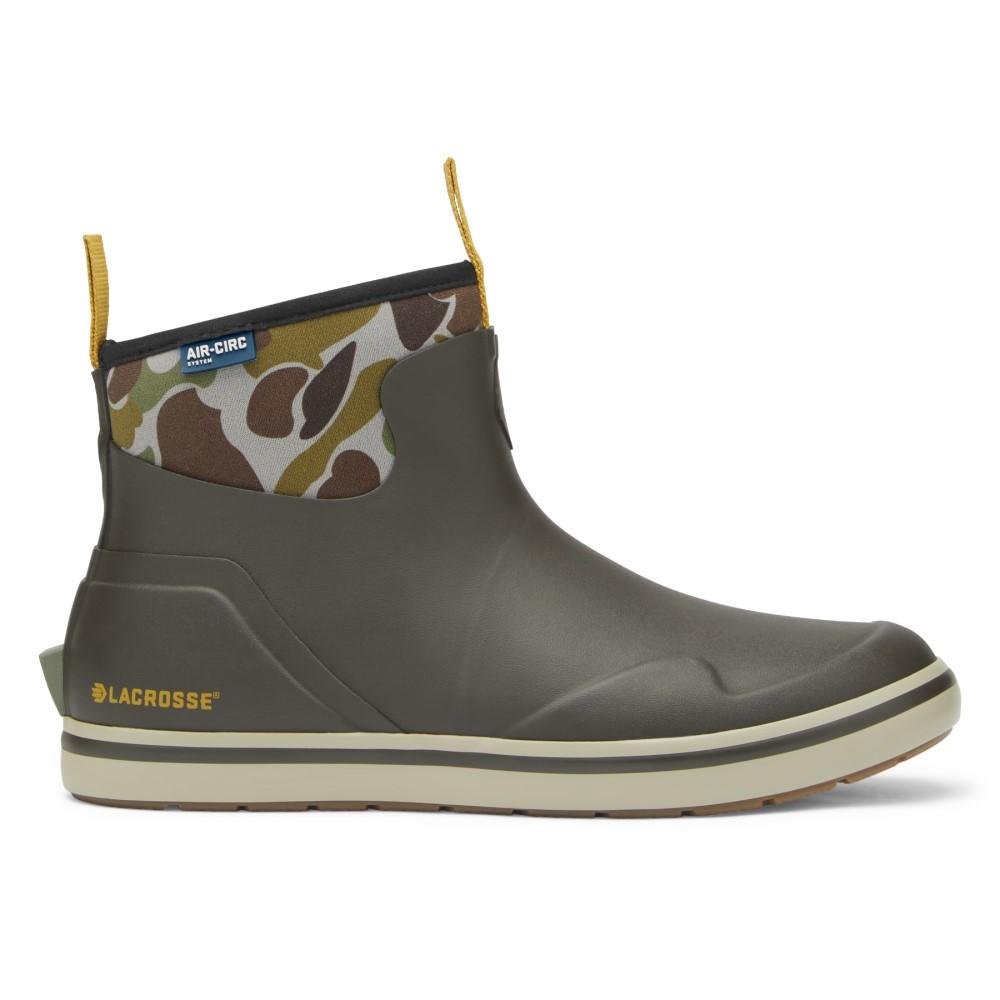 LaCrosse 621201-08 Alpha Deck Boot Olive/Camo Size 8 Waterproof Neoprene